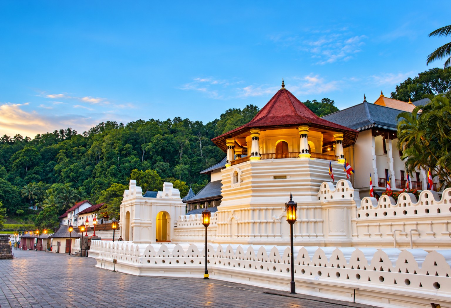 Kandy Buddhist temple and hill-country culture in Sri Lanka