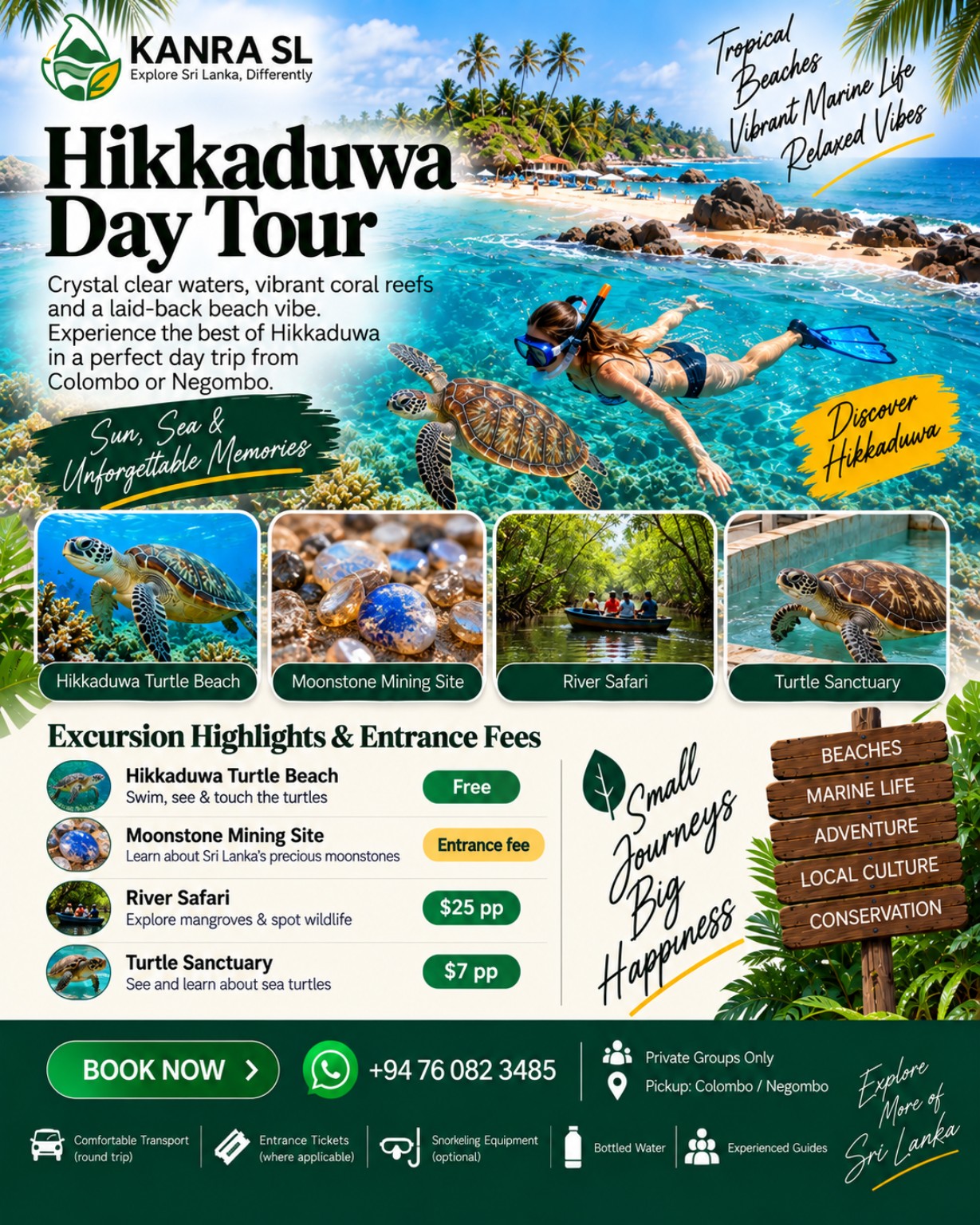 Hikkaduwa Day Tour