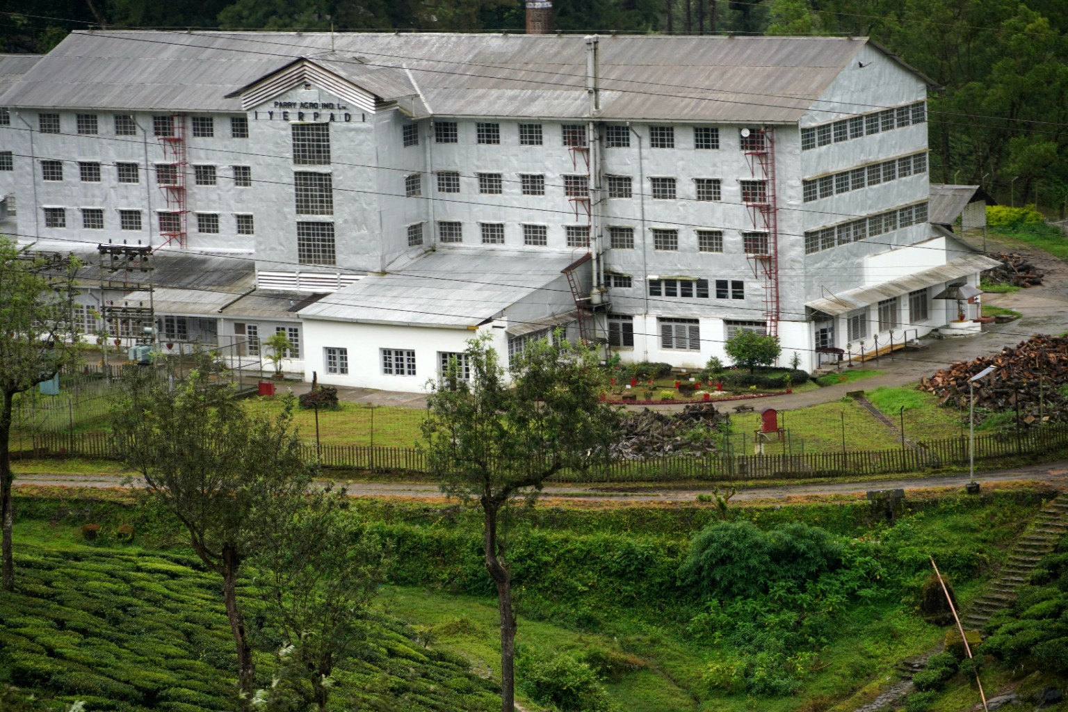 Tea factory in Sri Lanka highlands