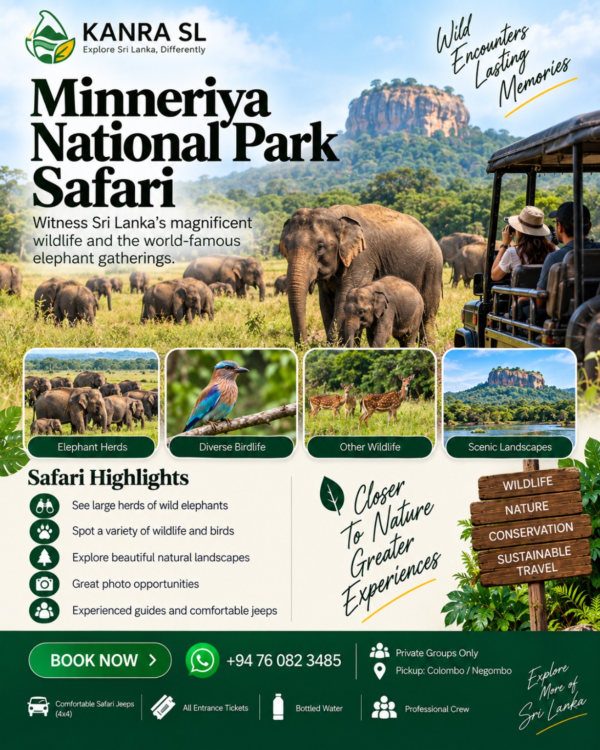 Minneriya National Park Safari
