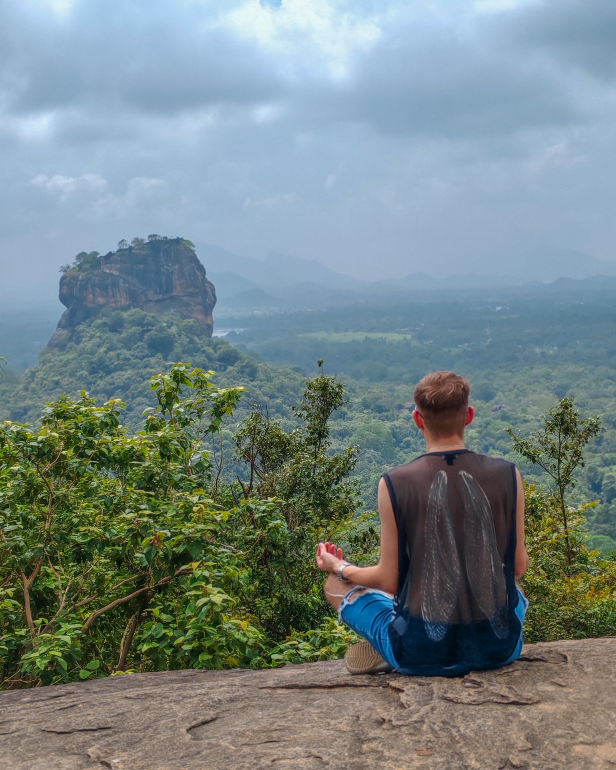 Pidurangala viewpoint towards Sigiriya
