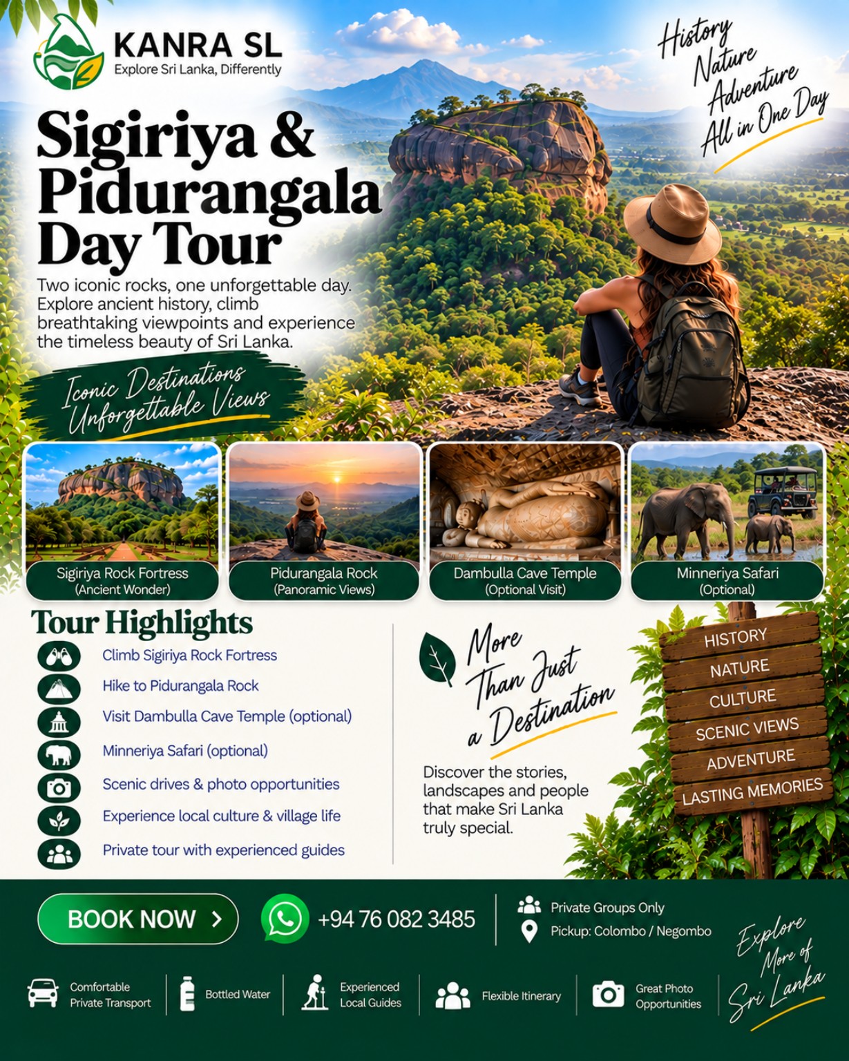 Sigiriya and Pidurangala Day Tour