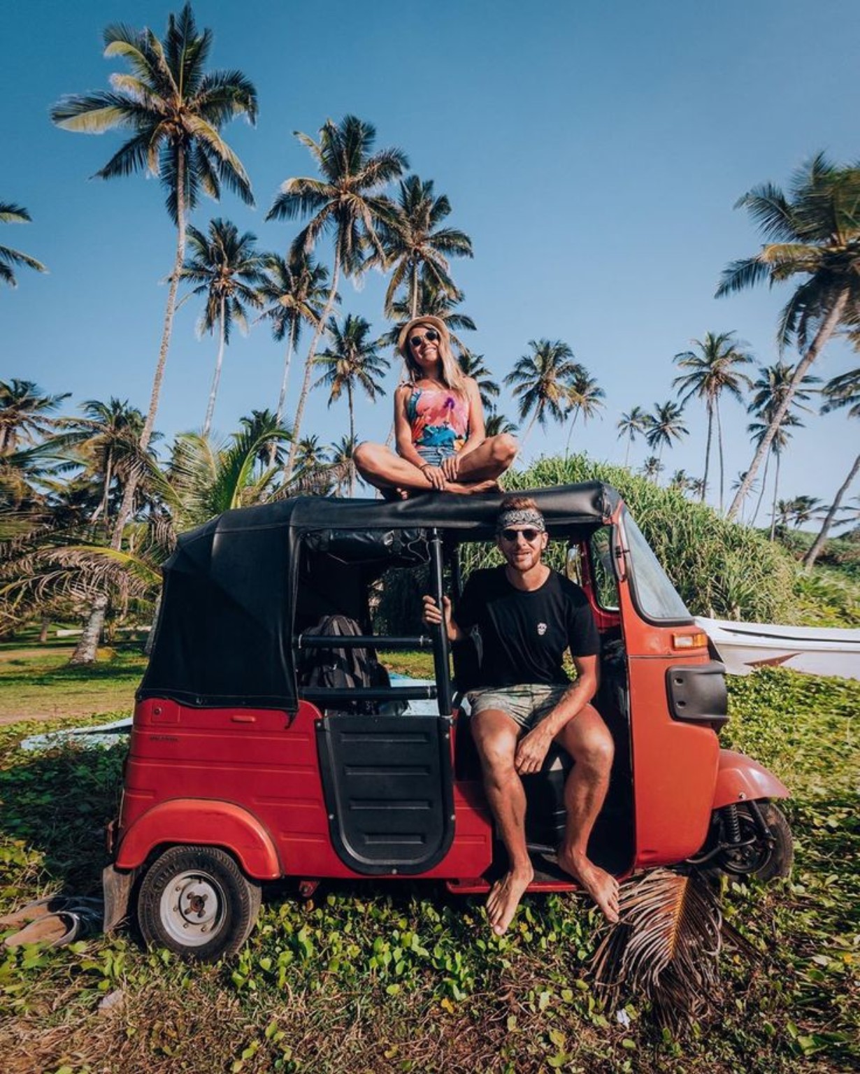 Tuk-tuk travel in Sri Lanka