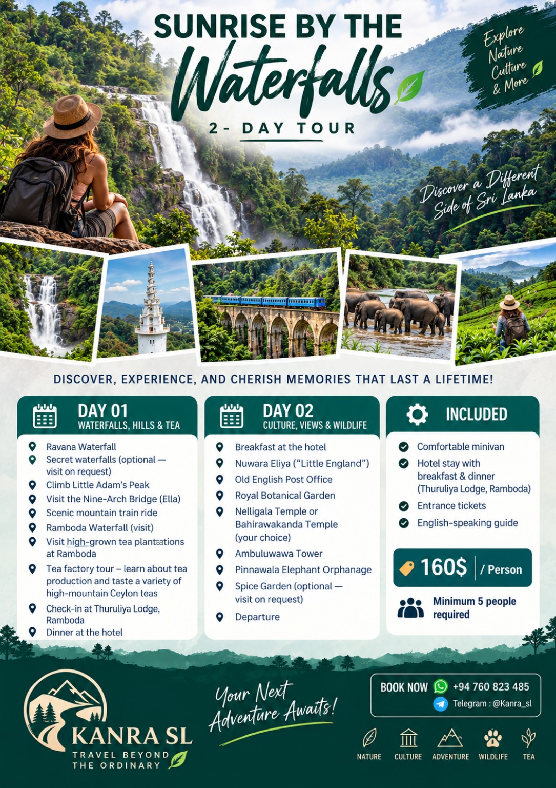 Sunrise by the Waterfalls two day tour